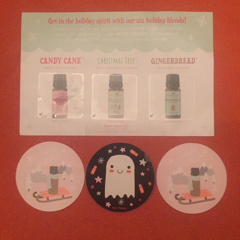 Plant therapy stickers and smell sheet